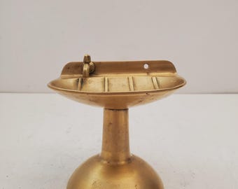 Vintage 1950s / BRASS SOAP DISH / Solid Brass Soap Holder Soap Dispenser Vintage Bathroom Decor Vintage Housewarming Gifts Vintage Brass