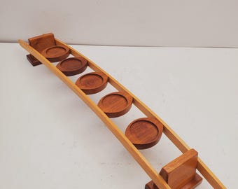 Wooden Riser Display Shelf Organizer Wood Display Riser Stand for figurine or Jewelry Collectibles Acrylic Storage Shelve