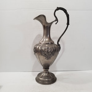 Vintage Pewter Ewer Pewter Vase Home Decoration Ornament Gift Pewter Collection Pewter Pewter Art Pewter- made in italy