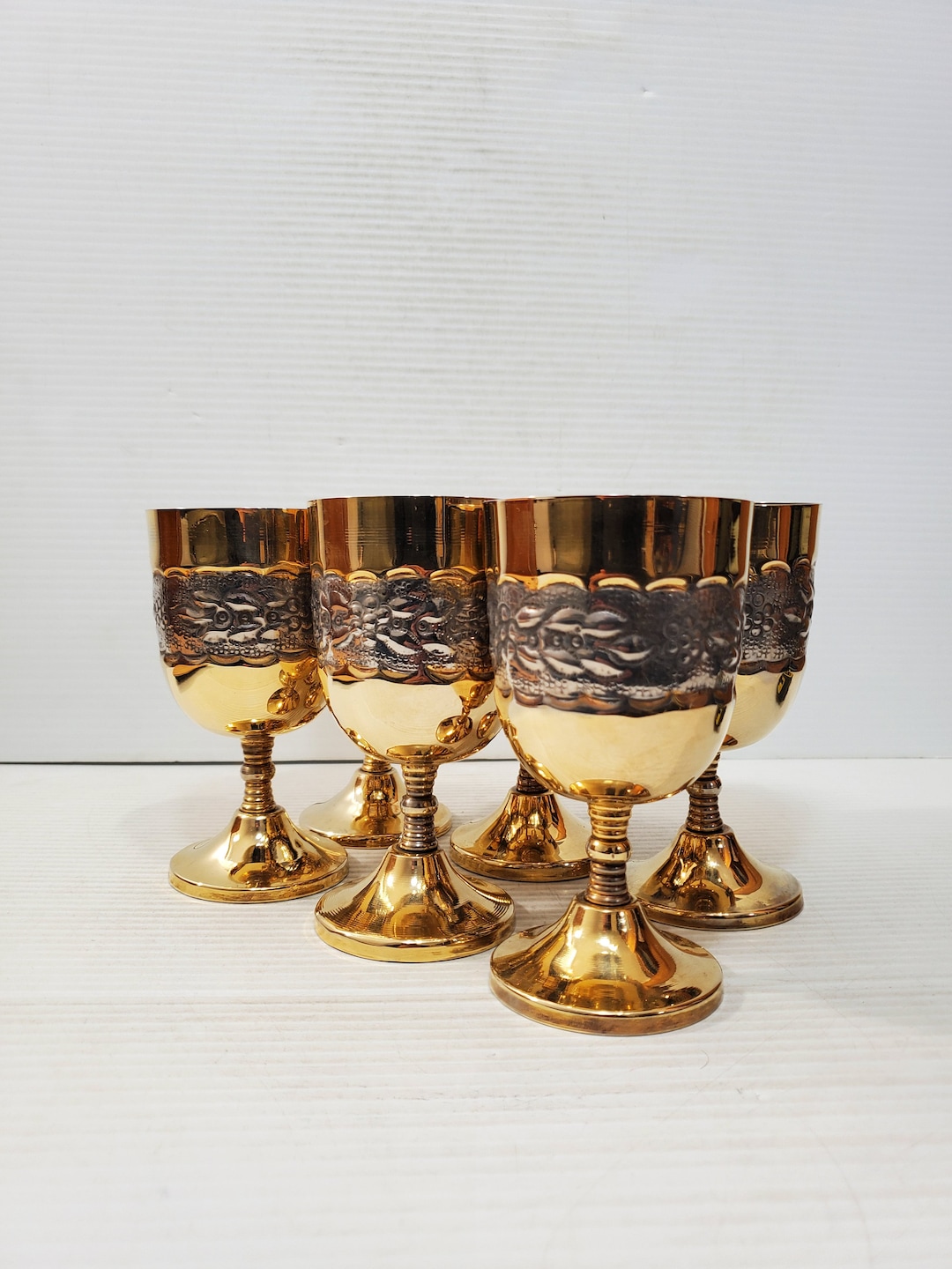 Vintage Brass Cups, Brass Shot Cups , Brass Cups Made in India, Small