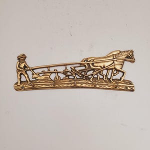 Vintage Brass Wall Key Holder Rack with five (5) Hooks | Mid Century Modern | Boho Decor Brass Key Hooks, Vintage Brass Key Hanger, ducks