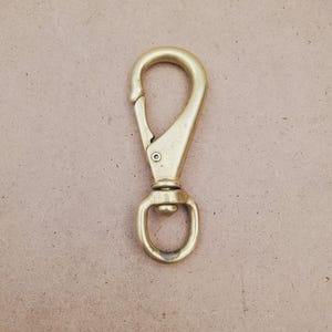 Brass swivel snap hook oval eyelet. Charm Holder , Charm Holder, Swivel Clip Clasp, Brass Clasp Pendant, Large Brass Swivel Clasp Clip