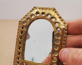 Vintage Vanity Hand Mirror , Mid Century, French Style 