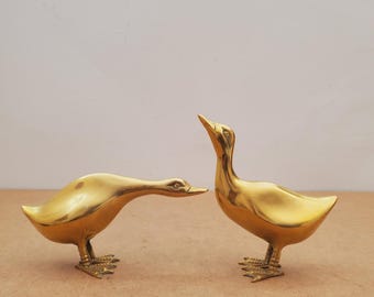 ヴィンテージ真鍮製 BIrks 鳥の置物、真鍮鋳造置物、真鍮製鳥の像