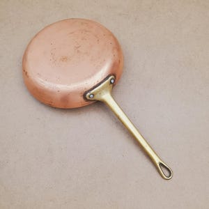Handgemachte Kupfer Pfanne | Kupferpfanne | Bratpfanne | Eierpfanne | Omelett-Pfanne | Geschenk für Sie | Geschenk für Ihn | Saucenkelle | Schmorpfanne | Geschenk Pan 20 cm