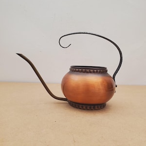 Regadera de cobre, regadera de exterior, regadera para flores, decoración de riego para exteriores, regadera retro, jarra de cobre, lata de cobre
