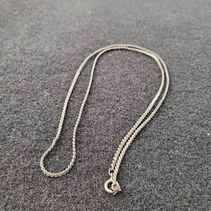 Silver 925 Chain Necklace, Twist Rope Dainty Sparkle Silver Necklace for Women Men Kids, Everyday Jewelry, UNISEX Waterproof - Italy