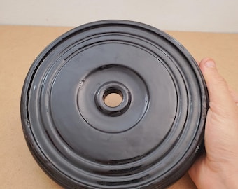 ヴィンテージ ラウンドベース ポット、フィギュア、花瓶ベース