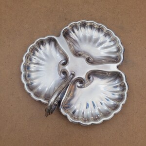 Vintage Irvinware behandelte Jakobsmuschel Rand Schale Leckerbissen Tablett - Condiment Serer - Nussschale - Candy Dish