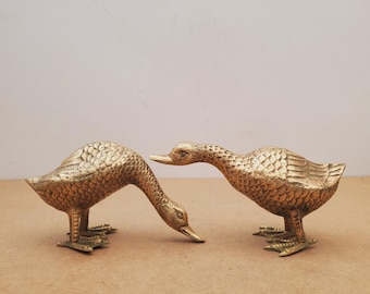 ヴィンテージ真鍮製 BIrks 鳥の置物、真鍮鋳造置物、真鍮製鳥の像