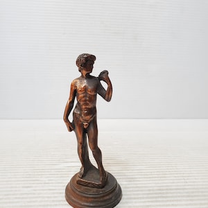 Vintage 1960’s Austin Productions David Sculpture by Michelangelo | MCM Home Deco Style