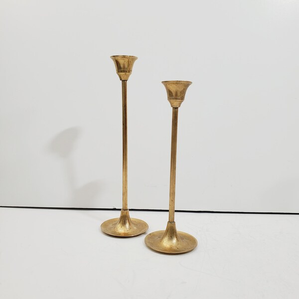 vintage Brass candle stick, brass centerpiece, vintage brass, candlestick, candlestick, Candle Holder, Candelabra,Candle Holders, set of 2