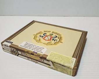 Vintage Don Diego Grandes Cigar Box Excellent Condition Cigars Craft Collectible Display Accent