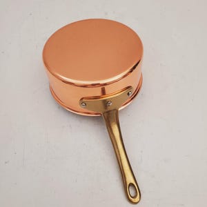 Handmade Copper Pot. Brass Handled Copper Pot- Special Gift