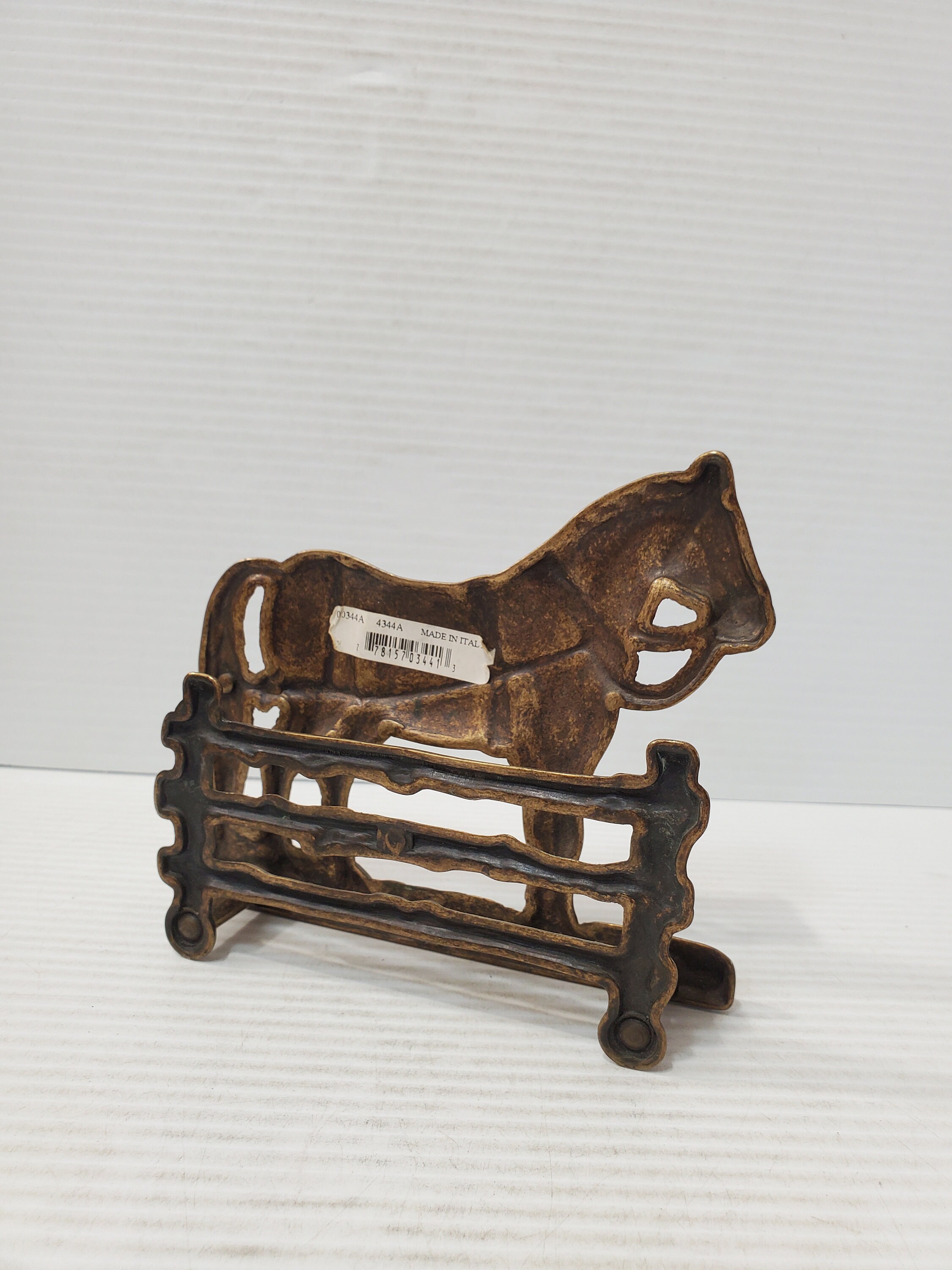 アールヌーボー真鍮レターラック、ヴィンテージ真鍮レターホルダー