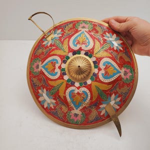 Turkish Brass Shield Sword Display