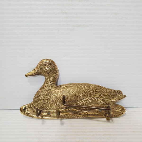 Brass Duck Key Jewelry Hooks Wall Hanger, Made in India