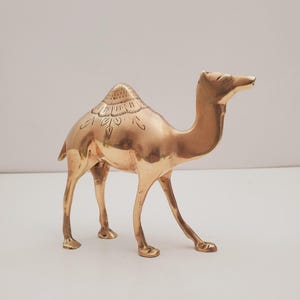 Vintage Brass Camel, Vintage Camel, Brass Animal, Vintage Brass Animal, Solid Brass Camel, Camel Figurine, Etched Brass Camel, Camel