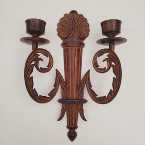 vintage Brass Wall Sconce Candle holder brass wall sconces candle sconces decorative candle sconce ornate wall decor