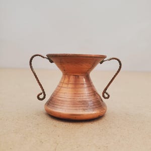 Vintage Copper Vase or Jug with Handles - Copper Vase Copper Copper Vintage Vase Decoration Ornaments Copper Pot Gift