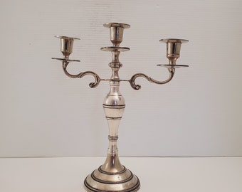 Vintage candelabra candle holders/ 2 arm candelabras/ candelabra perfect for wedding Vintage metal Candle Holder - Table Display