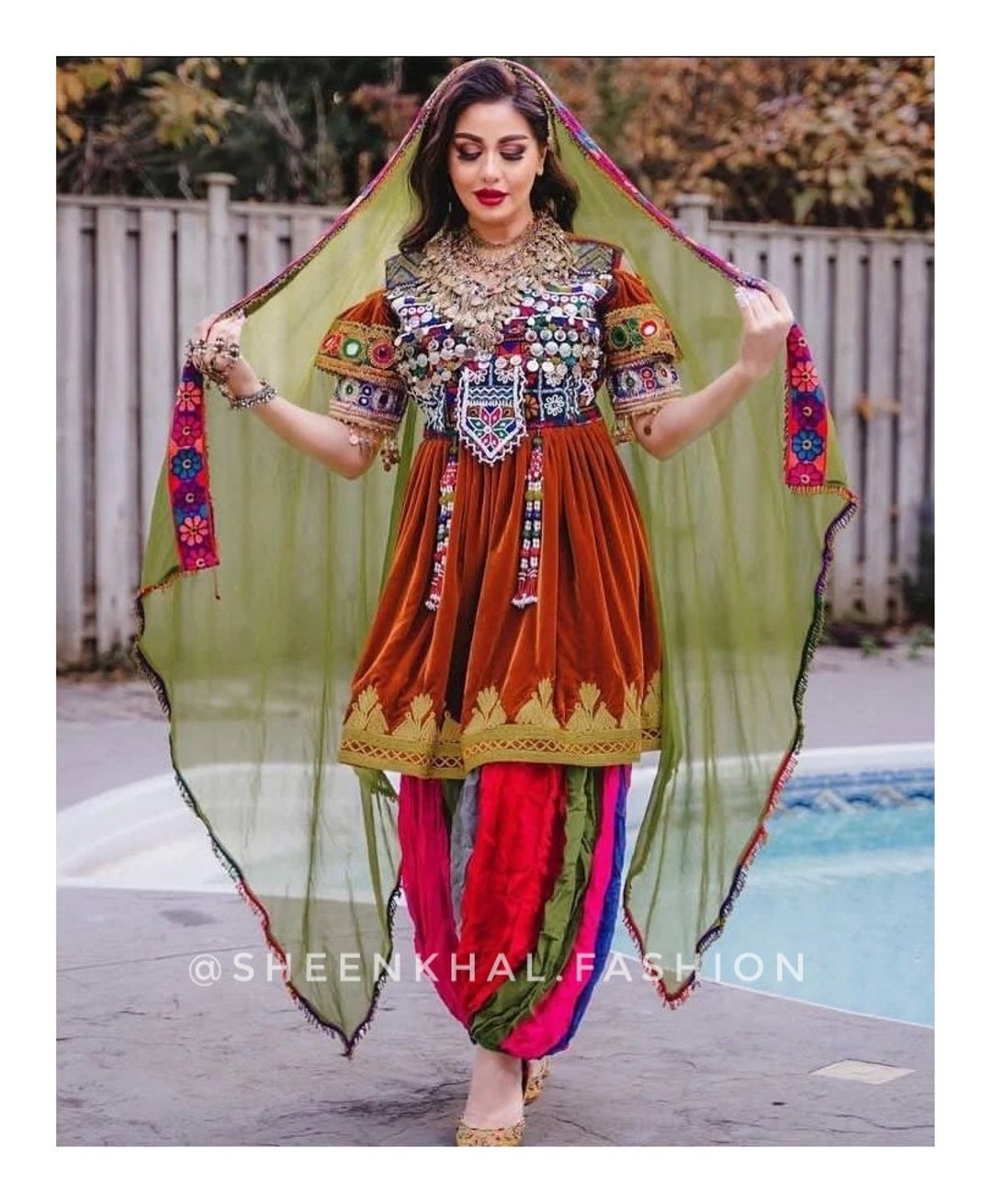 Fancy Pathani Dress Ladies For Rent Afghan Traditional Dress Modern Beige Dress With Multicolored Embroidery For Special Occasions Afghani Dress Women Fancy Pathani Dress Ladies For Rent Afghan Traditional Dress Modern Beige Dress With Multicolored Embroidery For Special Occasions Afghani Dress Women