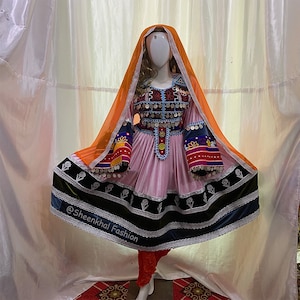 Kuchi Afghan Handmade Dress - Traditional Afghan Dress