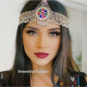 Afghan Mathapati Afghan Jewelry Set Hand Made Afghani Head Piece