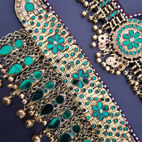 Nozze Gioielli Parure di gioielli Set di gioielli afghani Set di gioielli vintage afghani 