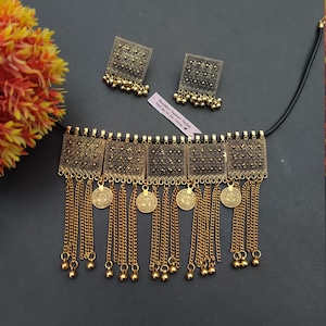 Afghan Jewelry Set Hand Made Afghani Necklace And Earings
