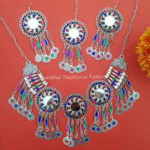 3 Coins Afghan Jewelry Set Hand Made Afghani Necklace And Earings