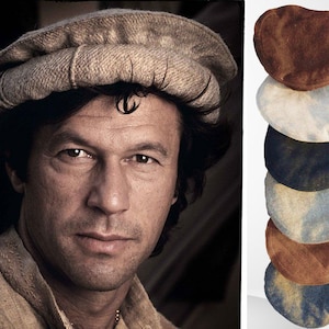 Afghan Pakol With Feather Chitrali Hand Made Pakol Hat Traditional Chitrali Pakol Afghani Hat Pakol Tribal Men's hat Banjara Dress