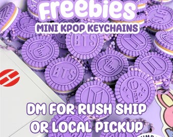 Mini porte-clés Kpop Cookie, cadeaux de concert gratuits imprimés en 3D par les fans (en gros)