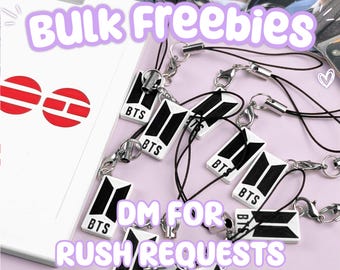 3D Printed BTS inspired Phone Charms, Bulk Kpop Concert Freebies