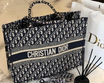 dior book tote personalized