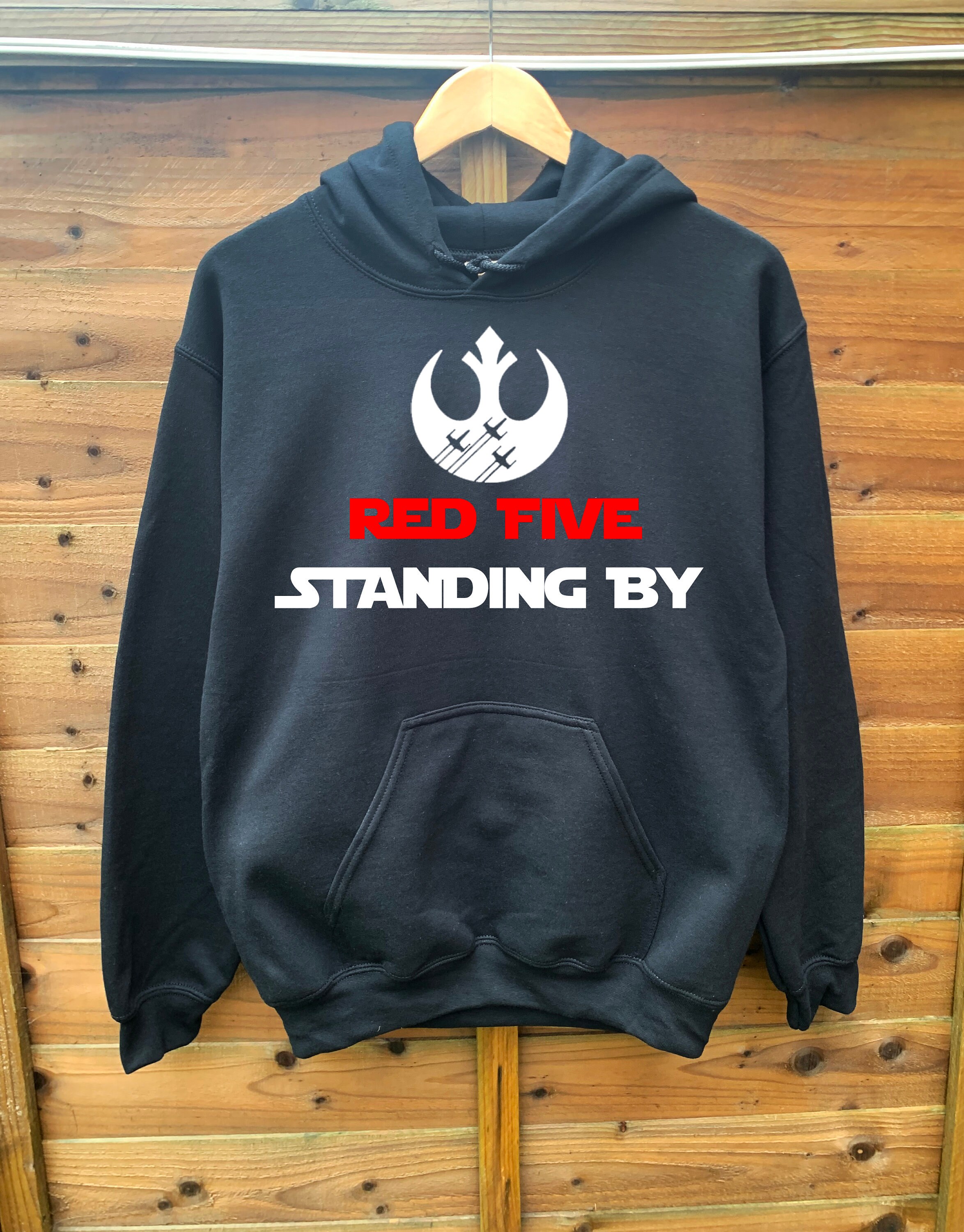 Unisex Pullover Jumper Star Wars Skywalker Red 5 Standing By Hoodie Sweater 