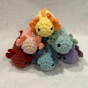 Super cute crochet axolotls