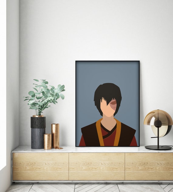 Zuko Poster. Avatar the Last Airbender Minimalist Modern Art | Etsy