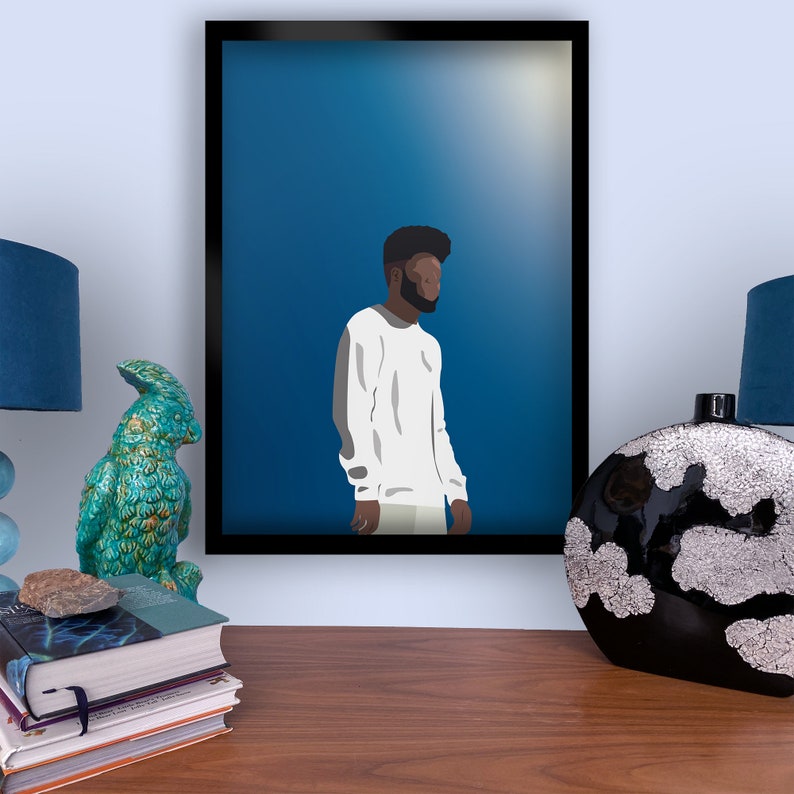 Khalid Poster Customizable American Teen Minimalist Modern Art Print
