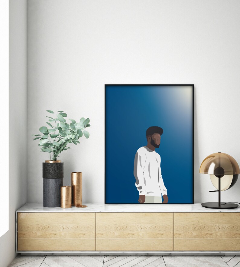 Khalid Poster Customizable American Teen Minimalist Modern Art Print