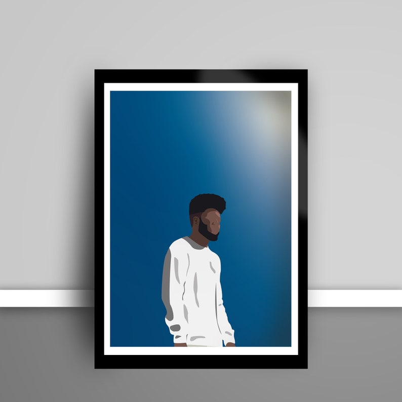 Khalid Poster Customizable American Teen Minimalist Modern Art Print