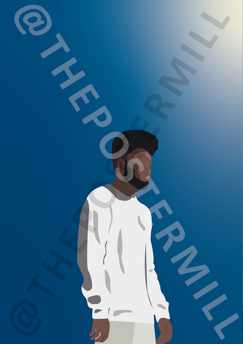 Khalid Poster Customizable American Teen Minimalist Modern Art Print