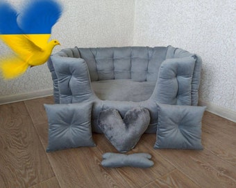 Letto per cani, letto per cani di lusso, divano per cani, letto per animali domestici, letto per cani grande, letto per gatti, letto per cani piccolo, letto in velluto divano, letto per cani rialzato