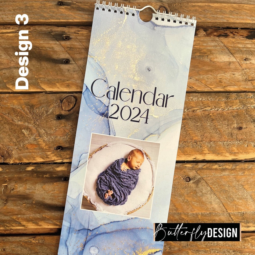 Personalised Photo Calendars for 2024 Monthly Kitchen Wall Etsy New
