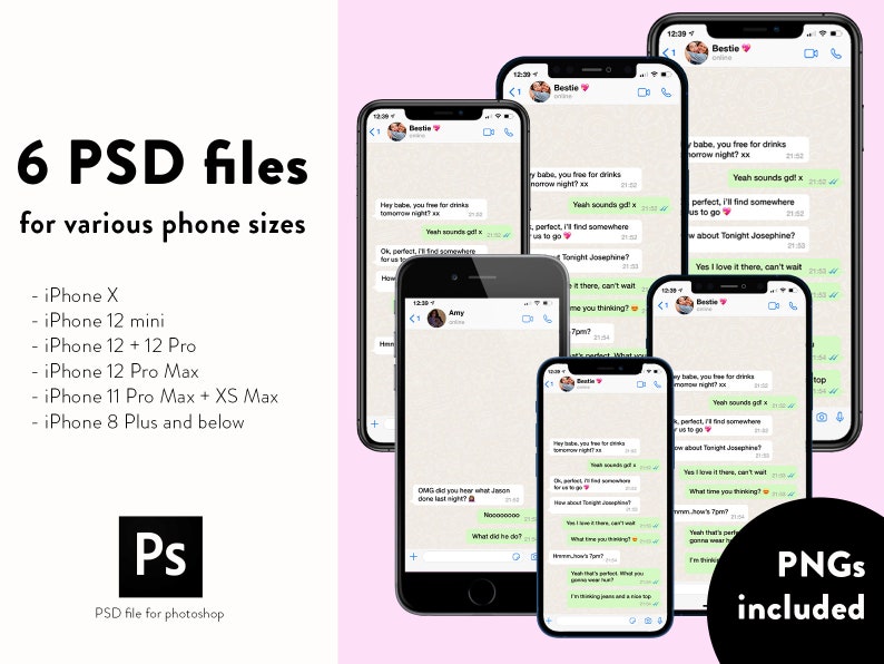 Whatsapp Conversation Mockup image 2