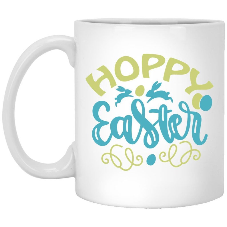 Easter Mug Hoppy Easter Coffee Mugs Gift For Mom Dad | Etsy