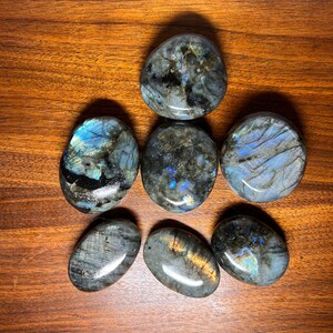 Flashy Polished Labradorite Pam Stones