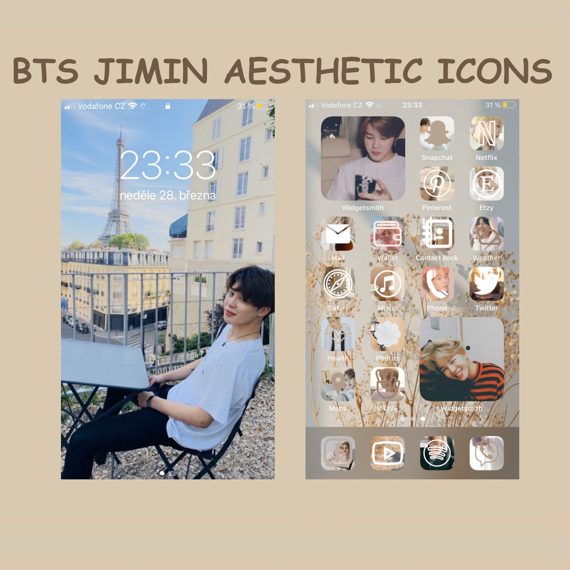 BTS Jimin Aesthetic Ios 14 Icons Bangtan Boys - Etsy BTS Jimin Aesthetic Ios 14 Icons Bangtan Boys - Etsy