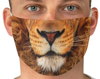 Lion Mask King of the Jungle Fabric Face Mask