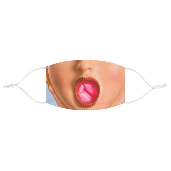 Funny Blowup Doll Face Mask: Gag Gift, Polyester Fabric